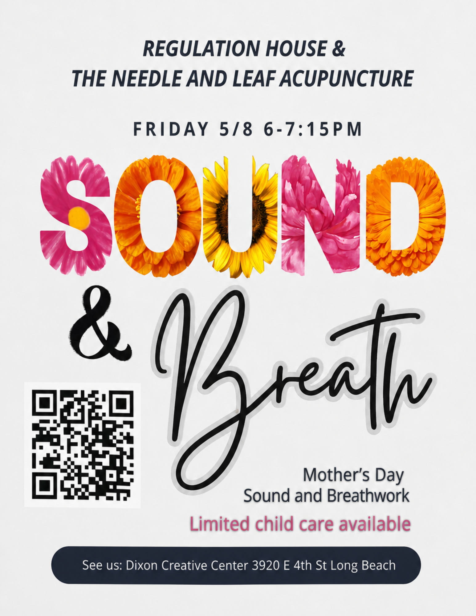 Sound & Breath — Friday May 8, 6 to 7:15 PM